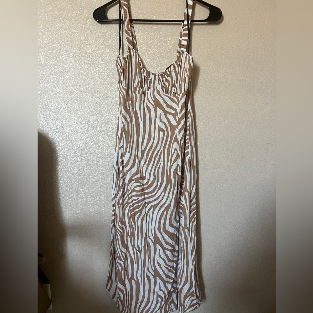 Zebra print dress